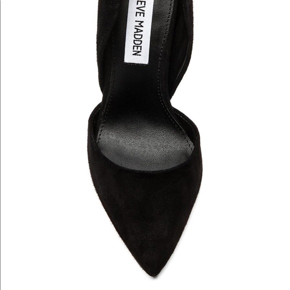 Steve Madden Varcityy Heel Black Suede - Picture 3 of 6